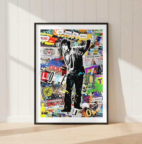 Ian brown stone roses - stone, collage