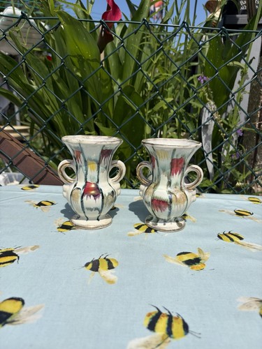 Pair vintage vases jasba - by,