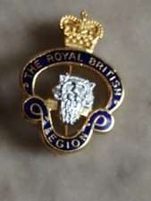 Vintage & Rare The Royal British Legion section badge - Lion Head Crested Shield