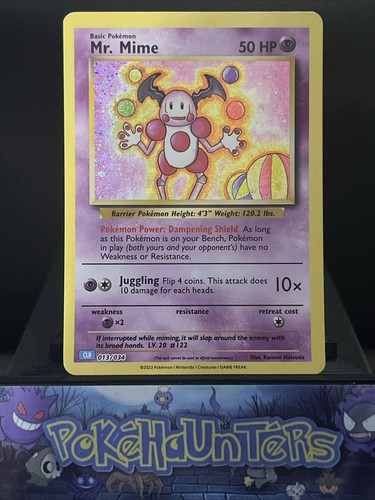 Pokemon card mime - pokemon, mr.