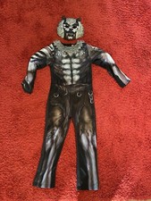 Kids Wolf/Werewolf costume age 9-10 halloween inc. mask protector