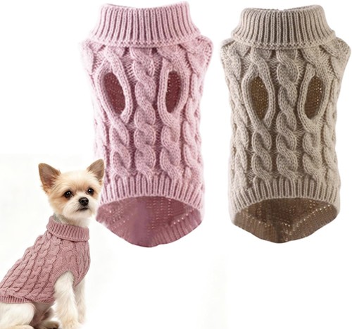 2pcs small dog jumper knitted - 2pcs,