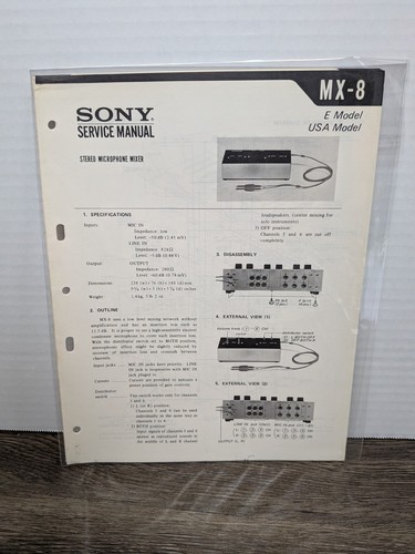 Sony stereo microphone - sony, mx-8
