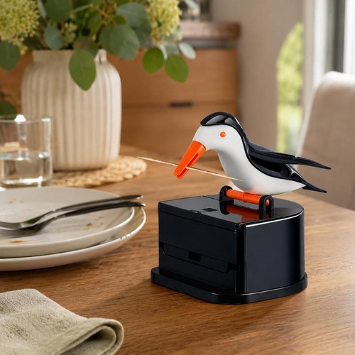 Automatic bird toothpick - bird,