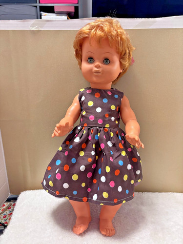 Vintage 1970 large pram doll - large,