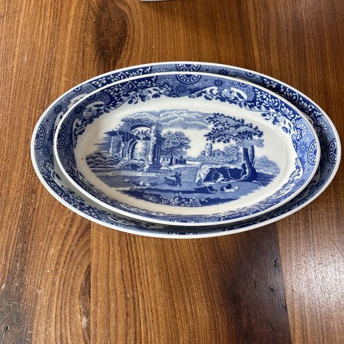 Spode blue italian 27cm and - 27cm,