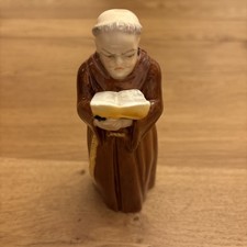 Royal Worcester Bone China Candle Snuffer Figure Monk - Excellent Condition
