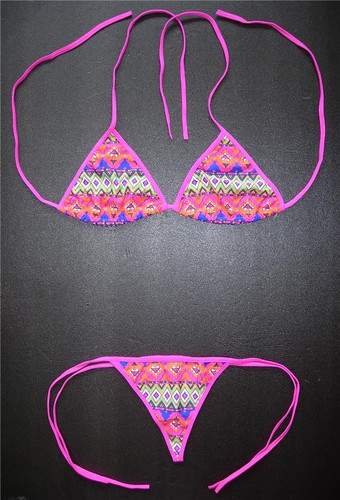 Coloured string bikini - bikini, set