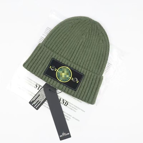 Warm cap cuffed knit - knit, stretch