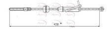 APEC Front Brake Cable for