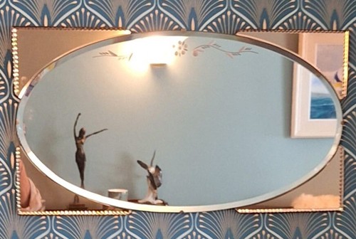 Rare art deco frameless - rare, wall