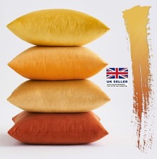 Set of 4 Velvet Cushion Covers Soft  Square Throw Pillow Cover  45cmx45cm 18x18"