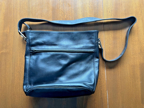 Enny black leather large - enny,