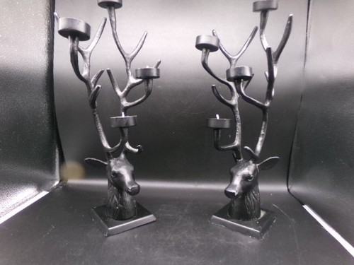 Cast iron stags head - stags, antlers