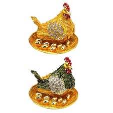 Hen Hatching Eggs Jewelry Box