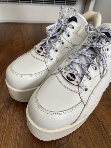 Buffalo white leather platform - buffalo,