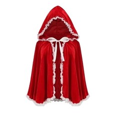 80/130cm Red Hooded Cloak