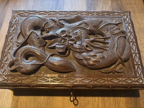 Chinese carved camphor - a, wood