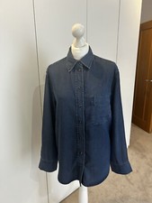 H&M Lyocell Blue Denim Shirt. Size Small. *NEW Season: S/S 2024