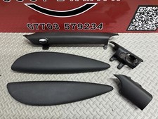 MINI Cooper One R56 R57 Dashboard Dash Lower Trim Set Kit Carbon Black Leather