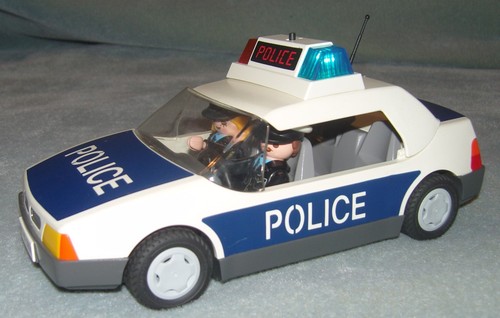 Playmobil police car working - police, +working