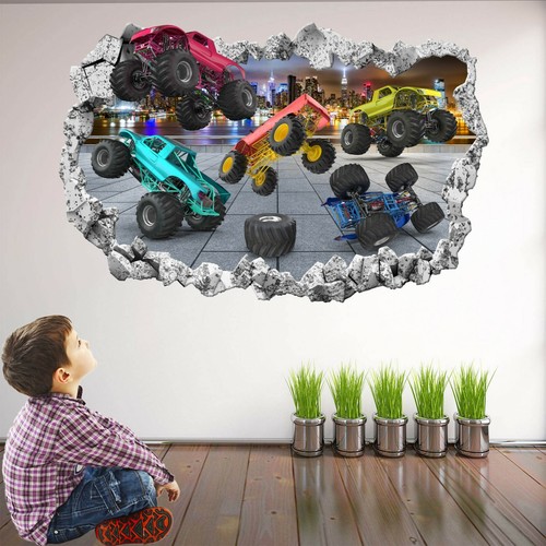 Monster truck wall sticker - wall,