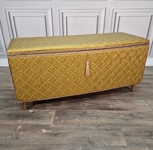Vintage ottoman storage - ottoman,
