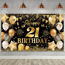 Happy 21st Birthday Banner -