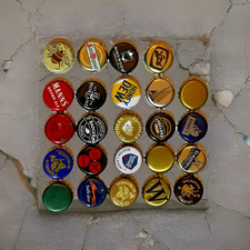 100 beer bottle tops crown