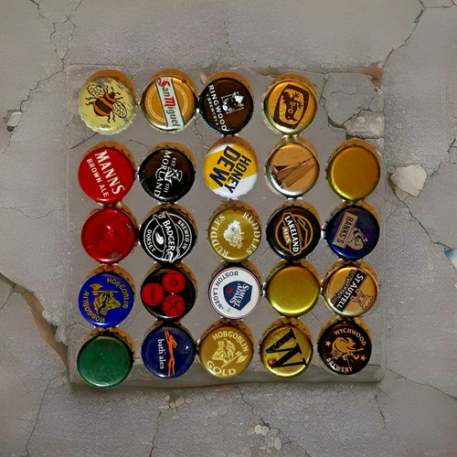 100 beer bottle - tops, crown