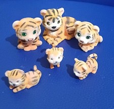 Jungle In My Pocket Tiger Family. Rare Retired. Ex Cond. Gift. Stocking Filler