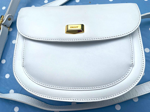 Bally white leather crossbody - bally,