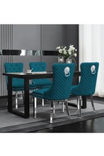 Set of 2 Plush Velvet Dining