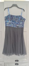Debut at Debenhams Dress Size 18, Black with blue ribbon detail
