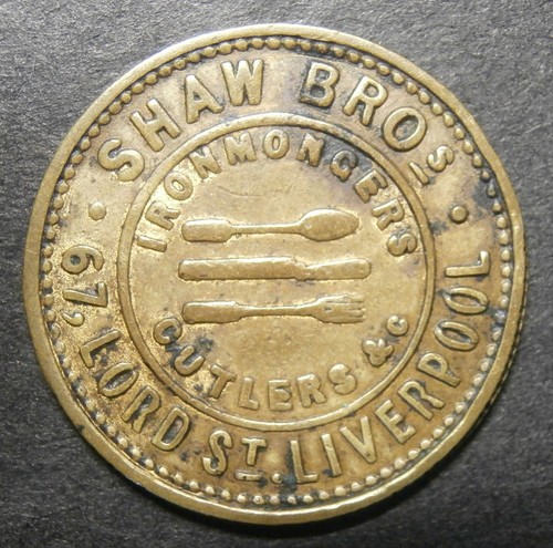 Farthing token shaw bros - shaw,