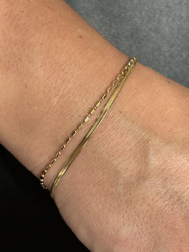 14k gold plated double - gold,