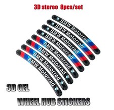8pc BMW Motorrad Wheel Trim