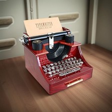 Typewriter Music Box Wind up music  for Home/Office/Study Room, Open Box