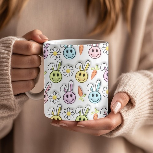 Easter themed ceramic coffee - ceramic,