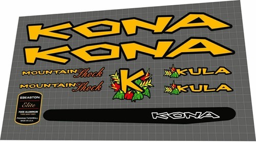 Kona kula 1997 - kona, decal