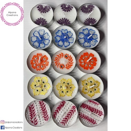 Henna tea lights candles - x,