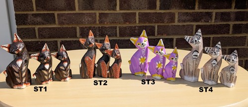Hand carved set - set, of