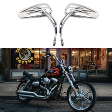 Chrome Motorcycle Rear View