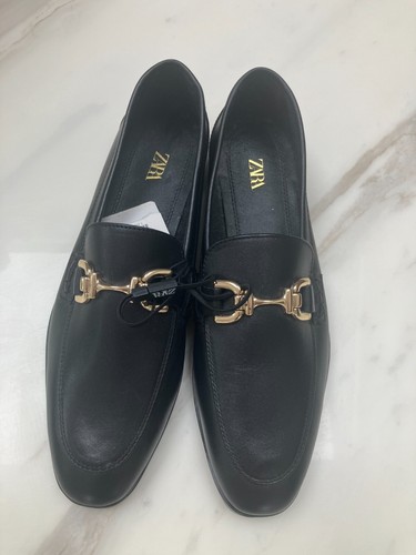 Bnwt zara black leather - black,