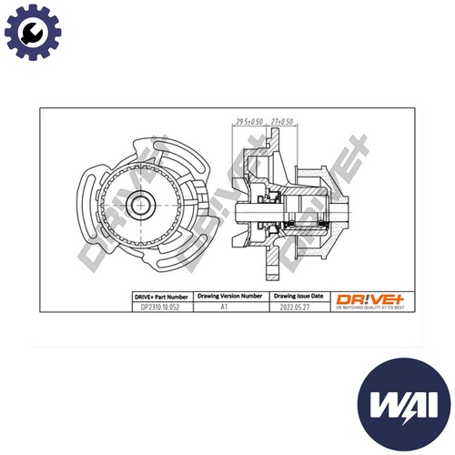 Water pump engine cooling - engine,