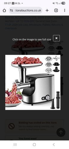 Electric meat grinder - grinder, duty