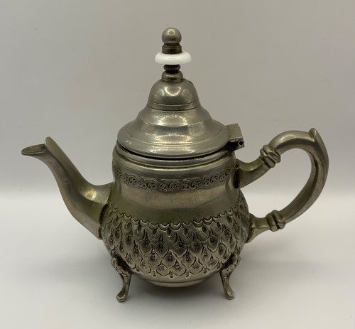 Vintage moroccan teapot - teapot, silver