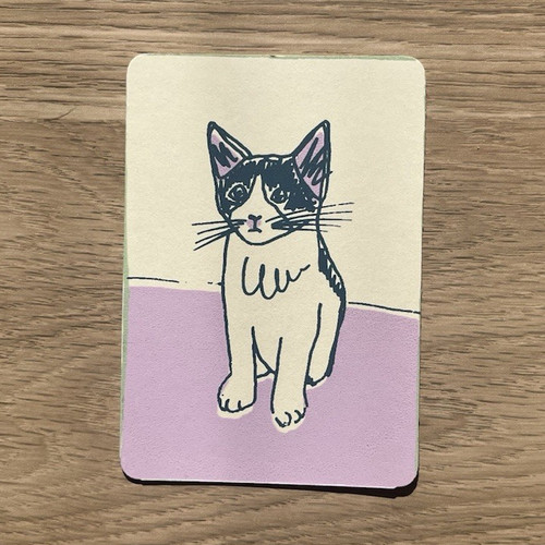 Aceo art card cute kitten - aceo,