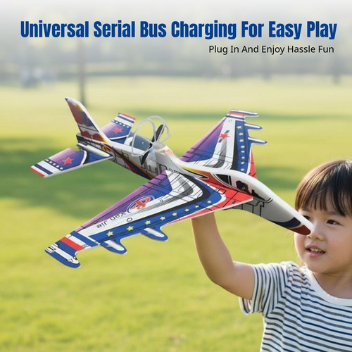 Usb rechargeable foam airplane - foam,