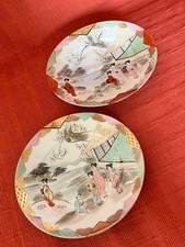 2 Antique Japanese Kutani hand